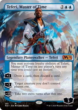 Teferi, Master of Time Magic Core Set 2021 Alternate Art